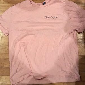 Large H&M Pink Fast on Last Shirt